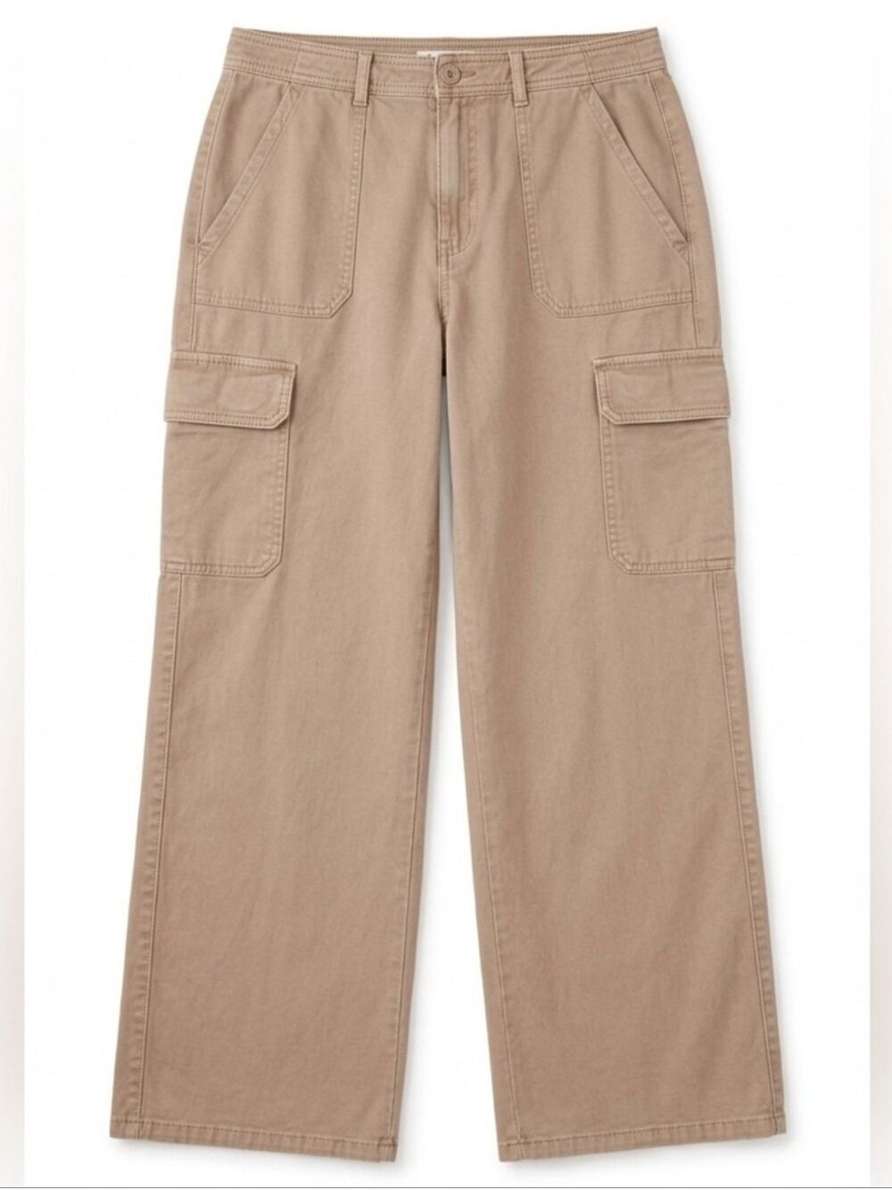 George Women's Straight Leg Cargo Pants - Tan, Size 10, NWT